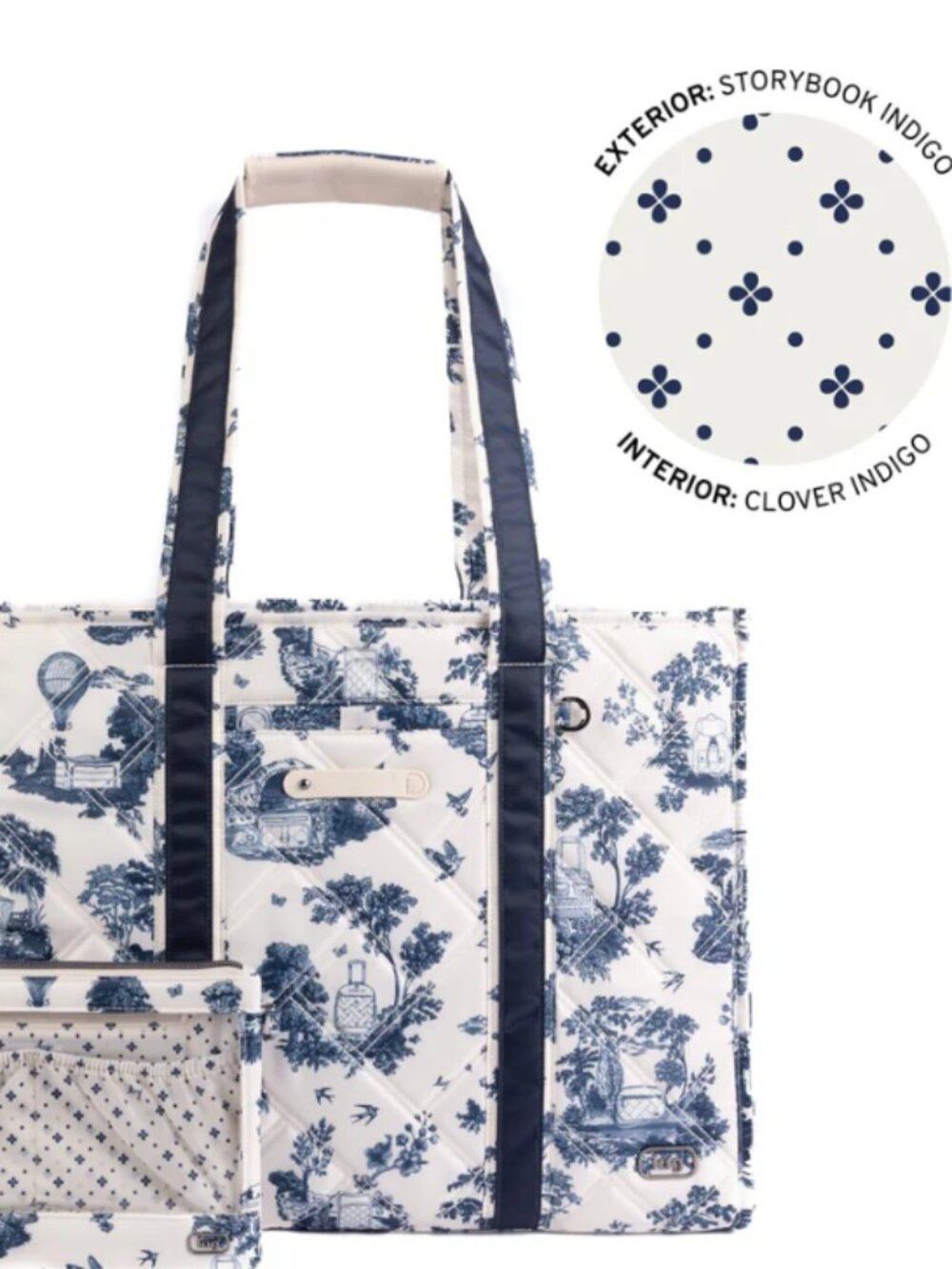 Brand New Lug Longboat LE Carry-All with Pouch in Storybook Indigo